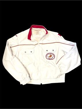NFR Las Vegas Hesston 1988 White Jacket- Unisex